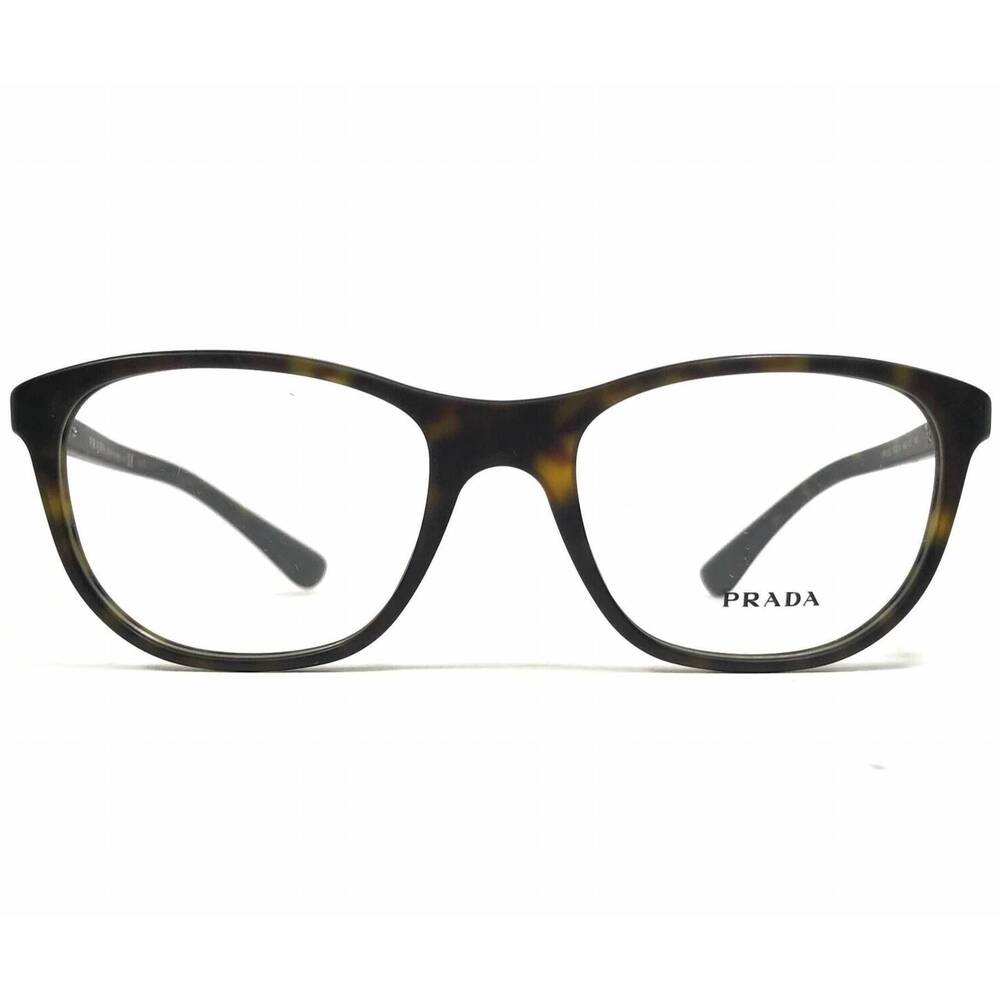 NEW PRADA women's vpr29s square eyeglasses in matte tortoise - Picture 2 of 4